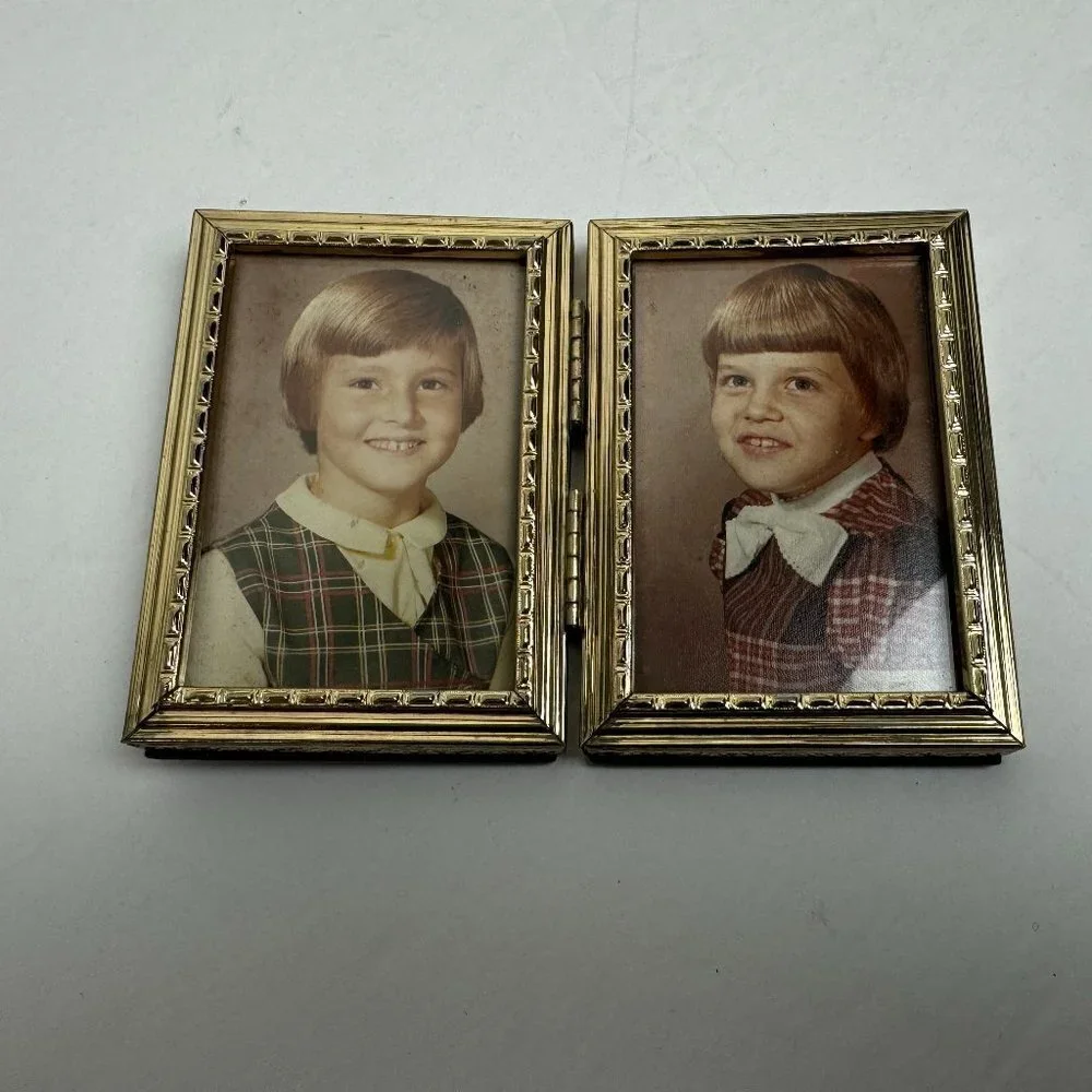 Vintage Retro Gold Frame Double Filigree